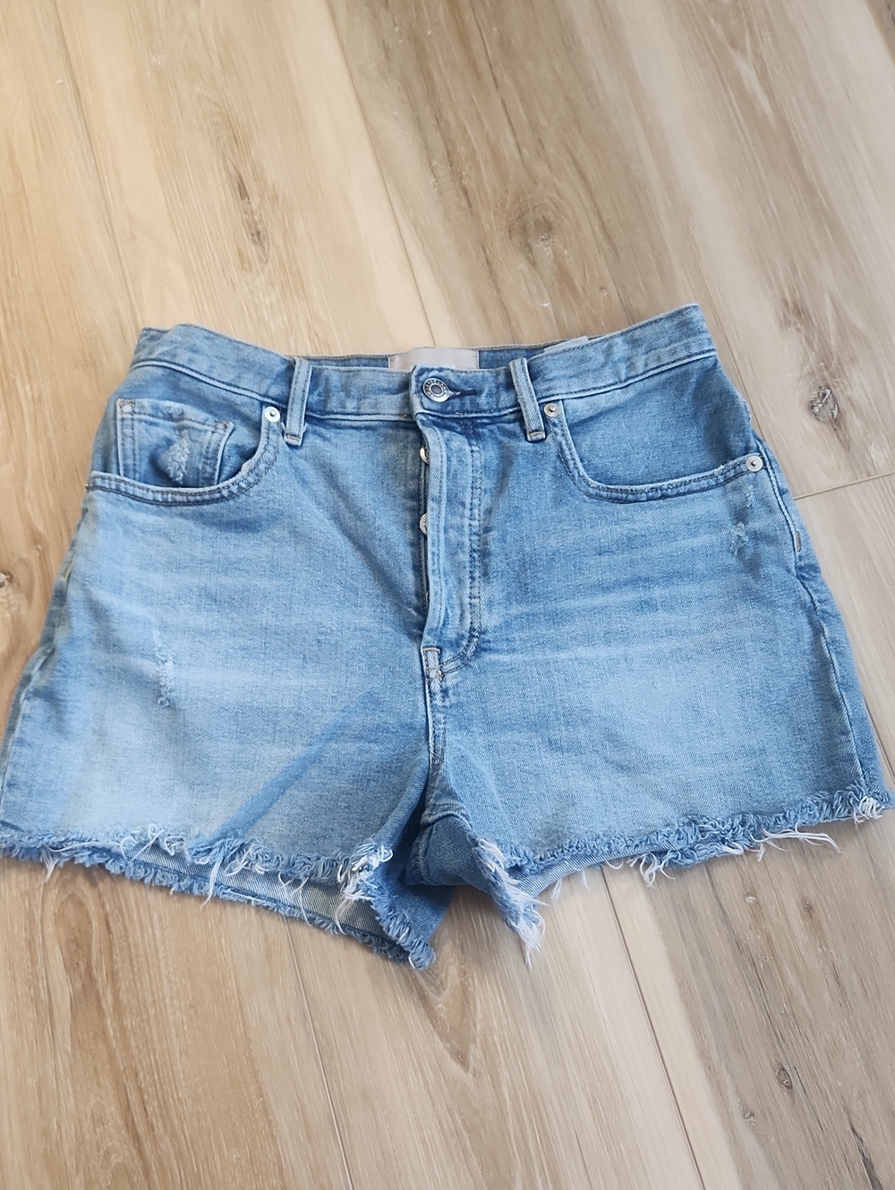 Everlane Light Wash Denim "The Cheeky Short"